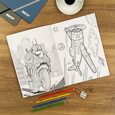 Antistresová omaľovánka A4 - super rýchlosť