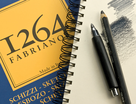 Fabriano - skicovací blok 90g/m2 špirála