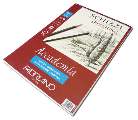 Fabriano - Accademia sketching blok 120g/m2 špirála