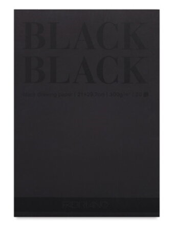 Fabriano - čierny blok 300g/m2