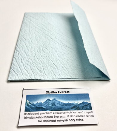 Ručný papier - obálka z Everestu