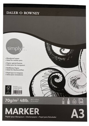 Daler Rowney - blok na markery 70g A3