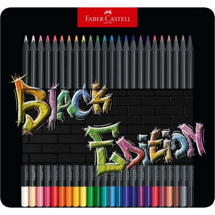 Faber-Castell Black Edition pastelky v plechu