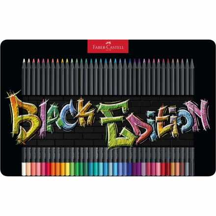 Faber-Castell Black Edition pastelky v plechu