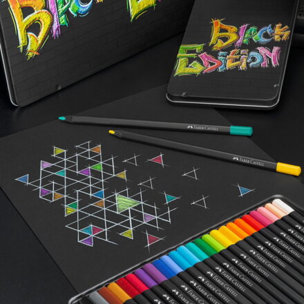 Faber-Castell Black Edition pastelky v plechu