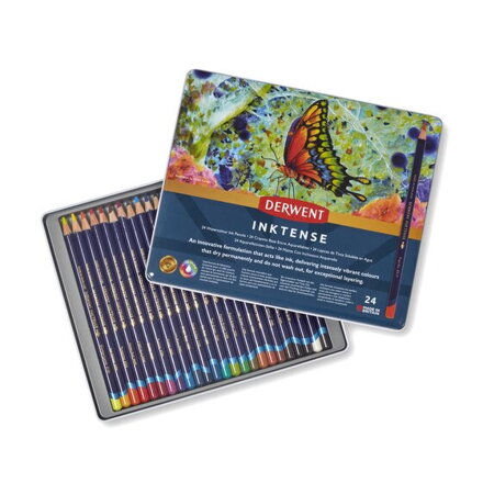 Derwent - Inktense, akvarelové pastelky, 24 ks