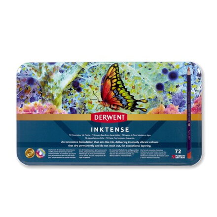 Derwent - Inktense, akvarelové pastelky, 72 ks