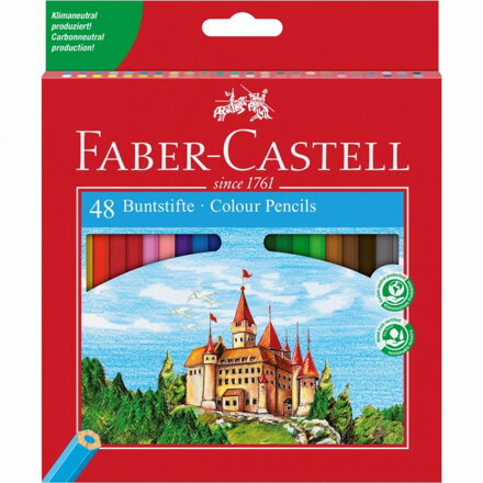 Faber-Castell - EKO pastelky v papierovej krabičke, 48 ks