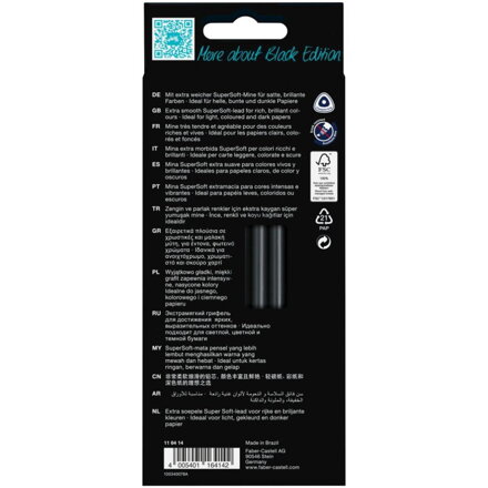 Faber-Castell Black Edition pastelky 12ks - odtiene pleti