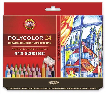 Koh-i-noor Polycolor pastelky 24ks +