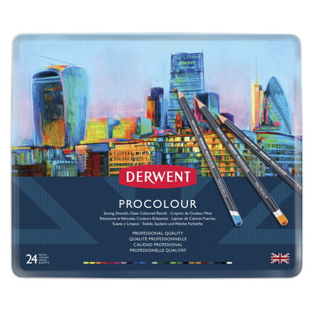 Derwent - Procolour profi umelecké pastelky, 24ks