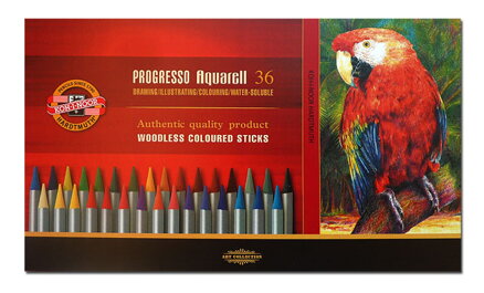 Sada pasteliek Progresso Aquarell Koh-i-noor, 36 ks