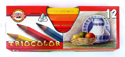 Koh-i-noor - Sada pasteliek Triocolor, 12 ks