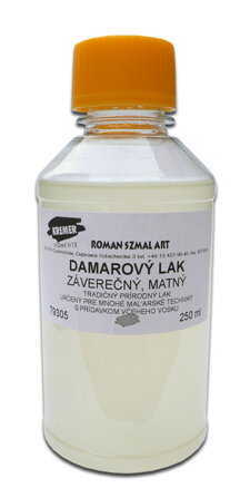 Damarový  záverečný lak matný, 250 ml