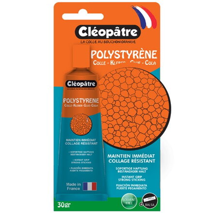 Lepidlo Cleopatre 30g na polystyrén a drevené modely 