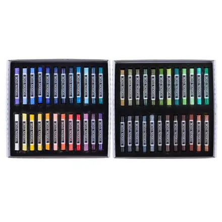 Suchý pastel Koh-i-noor, 48 ks - okrúhly: Krajina