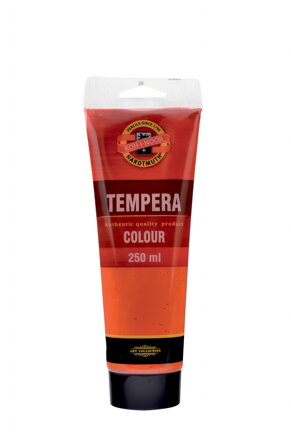 Koh-i-noor temperová farba - červená svetlá, 250ml