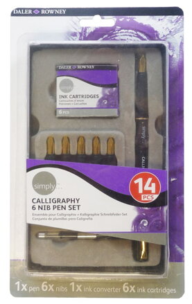 Daler Rowney kaligrafická sada 14ks