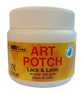 Art potch - lak a lepidlo