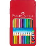 Faber-Castell - Grip pastelky v plechovej krabičke, 12 ks