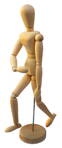 Drevená figurína, muž/žena