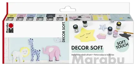 Marabu Decor Soft - soft touch 6+1ks