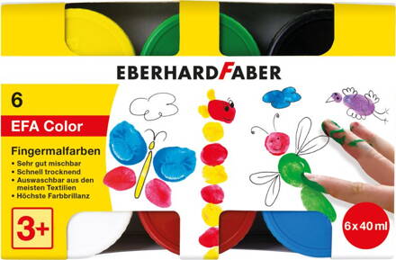 Prstové farby Eberhard Faber, 6 odtieňov