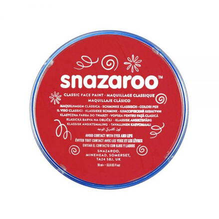 Snazaroo - farba na tvár, červená svetlá 18 ml