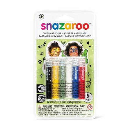 Snazaroo - 6 ks farby na tvár, tyčinky