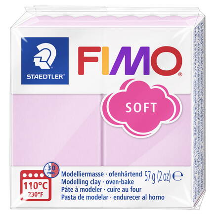 FIMO soft - pastelová ružová, č.205