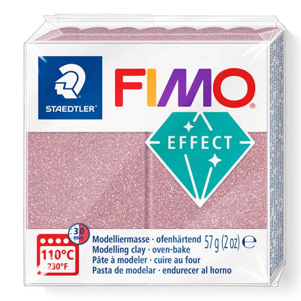 FIMO effect - trblietavá ružová zlatá , č.212