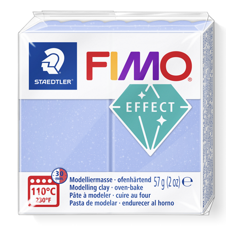 FIMO effect - transparentná perleť modrá achátová, č.386