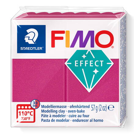 FIMO effect - metalická bordová, č.21