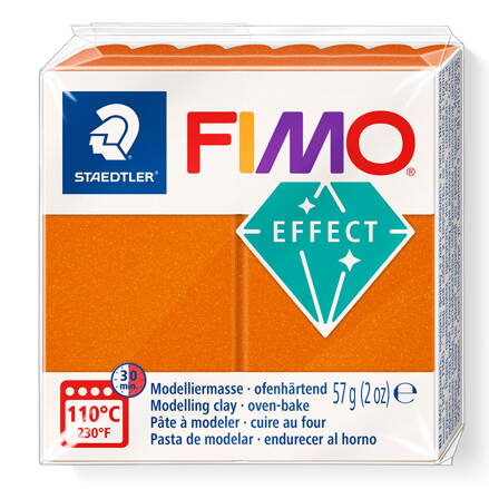 FIMO effect - metalická oranžová, č.41