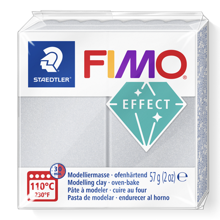 FIMO effect - trblietavá strieborná perleť, č.817