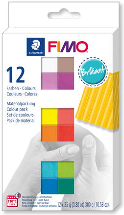 FIMO soft sada BRILLIANT 12ks x 25g