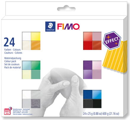 FIMO effect veľká sada 24ks x 25g