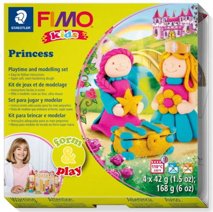 FIMO sada KIDS princezné 4ks x 42g