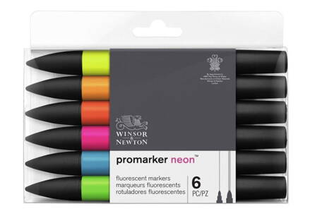 Winsor & Newton - neónové odtiene, 6 ks