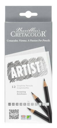 Cretacolor - Artists Studio, sada graf. ceruzky 12 ks