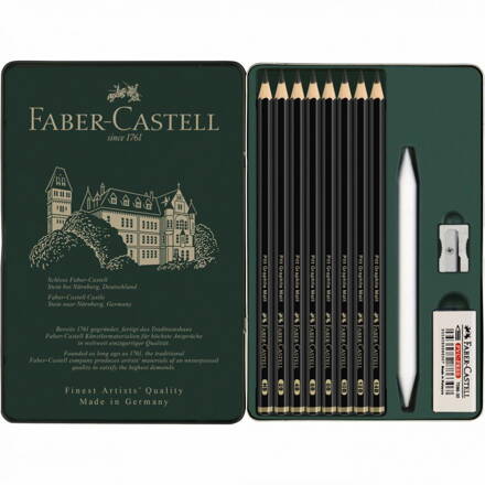 Grafit. ceruzky Faber-Castell Pitt Matt, 11 ks 