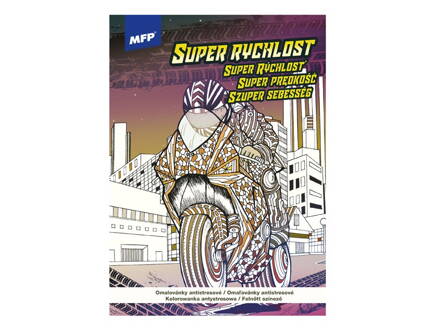 Antistresová omaľovánka A4 - super rýchlosť