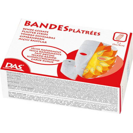 Das sadrové obväzy 3 m x 8 cm sada 4 ks
