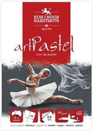 Art Pastel Koh-i-noor - blok na pastel, antracit