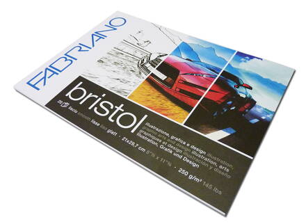 Fabriano - Bristol grafika a dizajn blok, 250g/m2