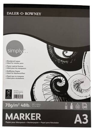Daler Rowney - blok na markery 70g A3