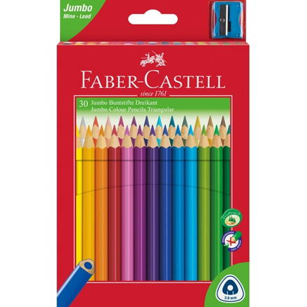 Faber-Castell - JUMBO pastelky v papierovej krabičke, 30 ks