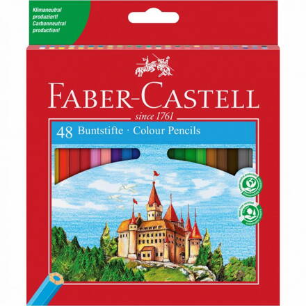 Faber-Castell - EKO pastelky v papierovej krabičke, 48 ks