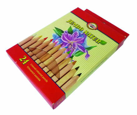 Sada pasteliek JUMBO Natural Koh-i-noor, 24 ks