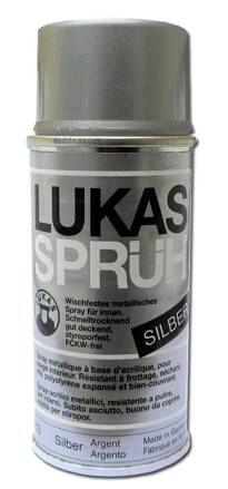 Lukas - metalický strieborný sprej, 150 ml